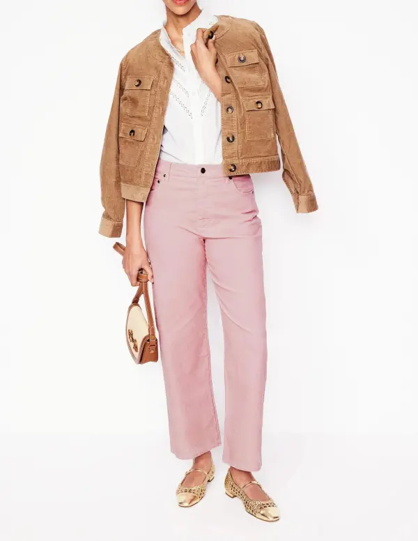 Pink Wide - Leg Linen Pants