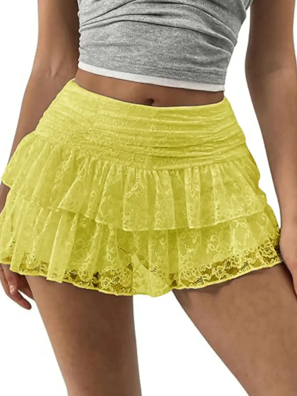 Essential Lace Layered Skirt