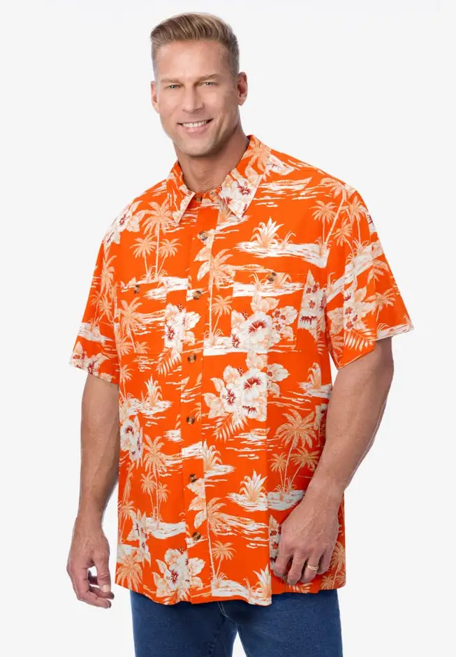 Short-Sleeve Linen Shirt