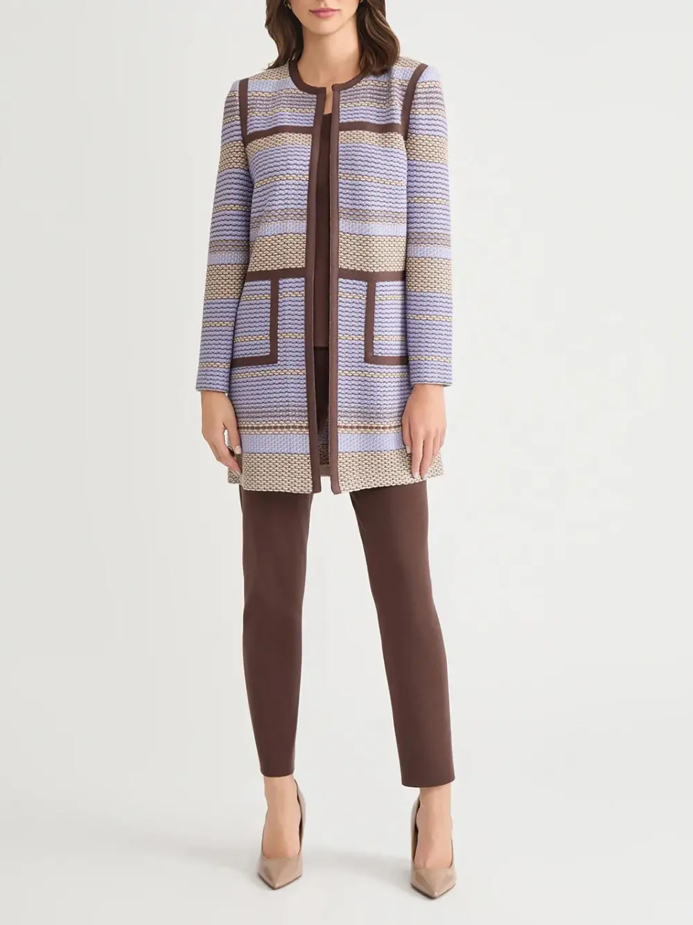 Medium To Long Striped Jacket