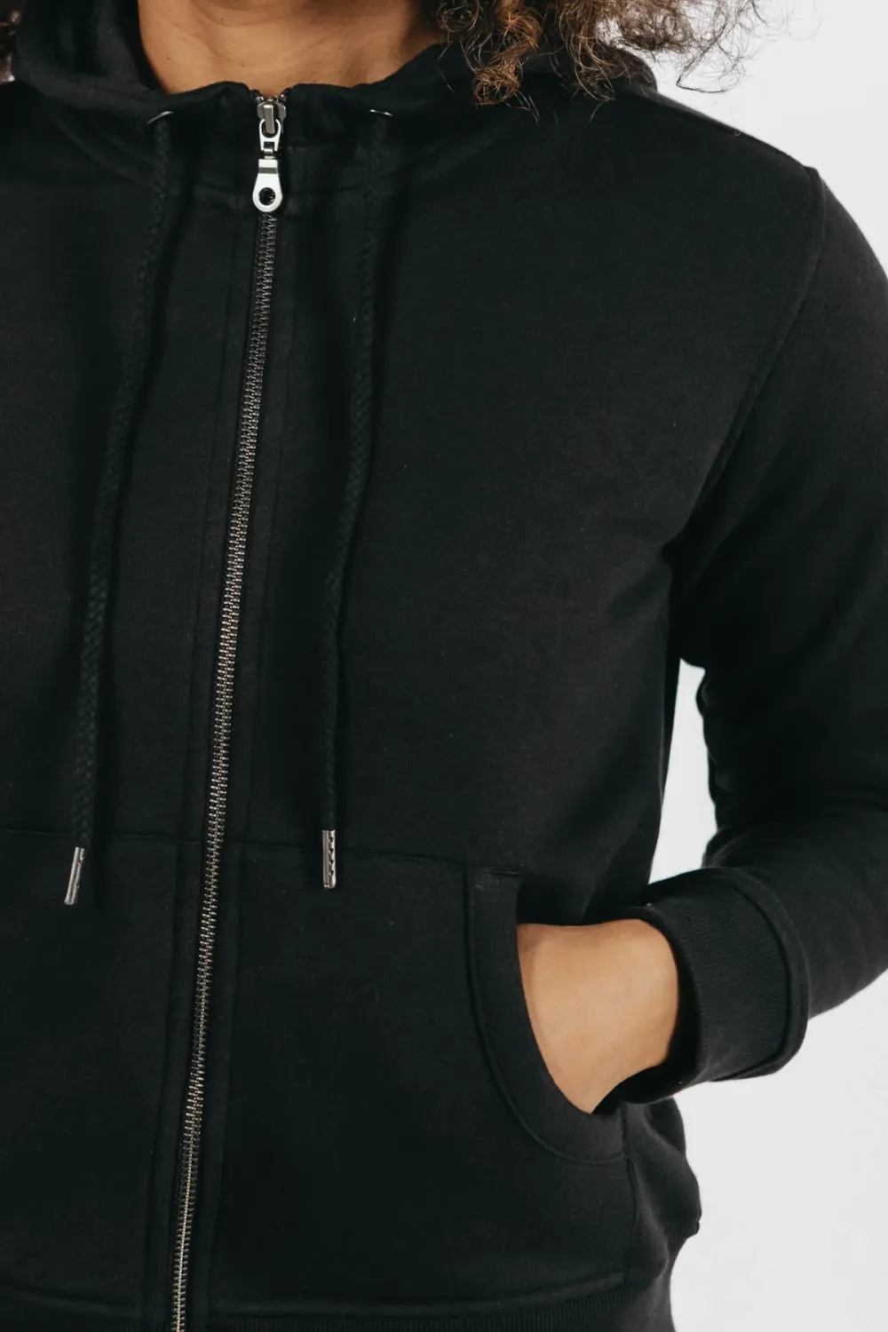 The Black Cotton Hoodie