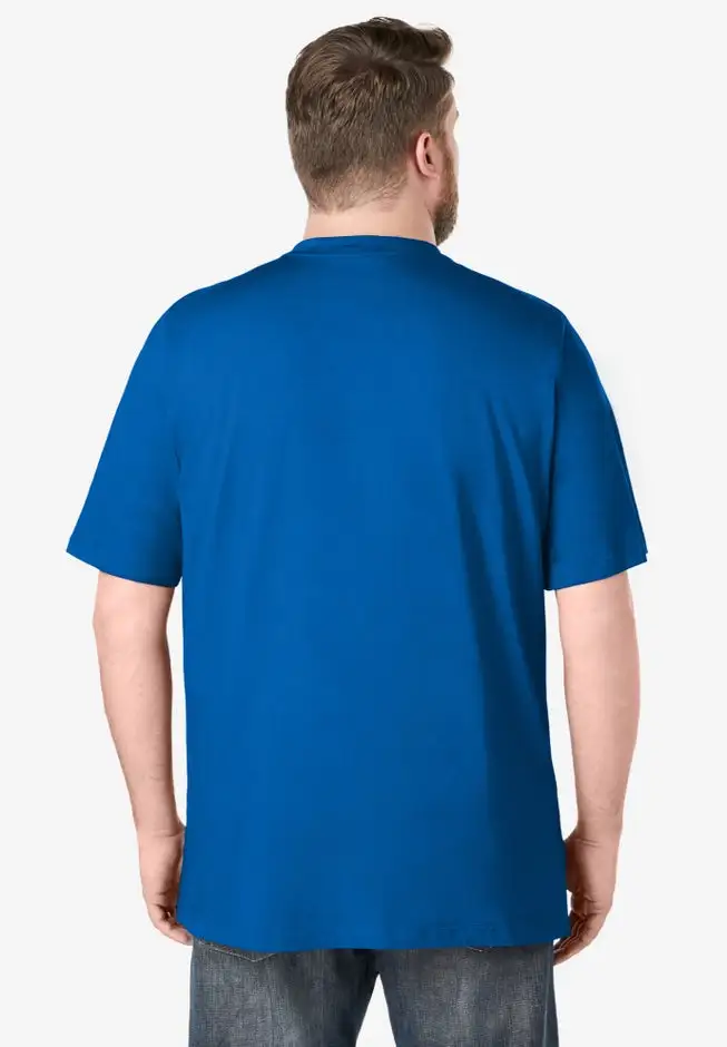 Shrink-Less Lightweight Henley T-Shirt