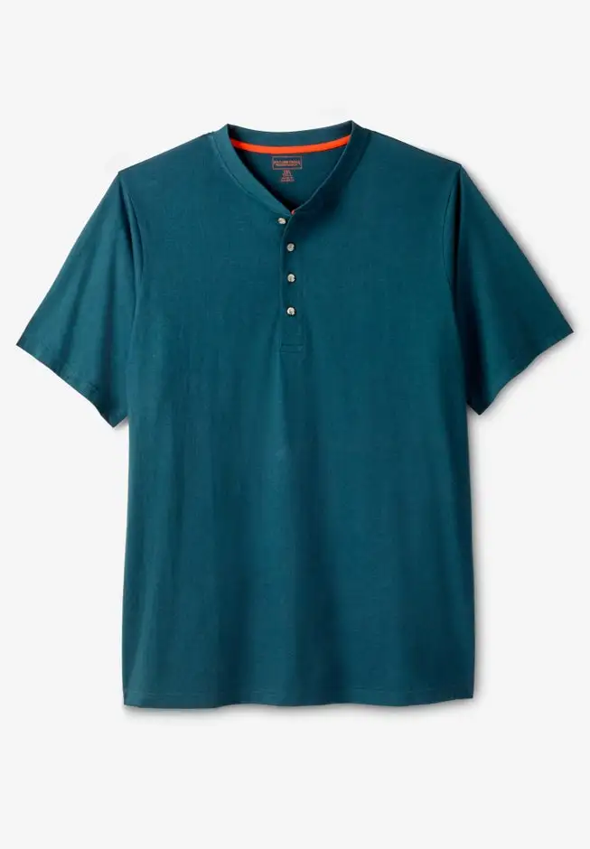 Heavyweight Short-Sleeve Henley Shirt