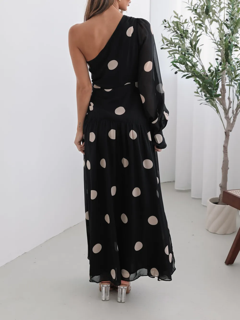 Black Spot Casual Style Dress