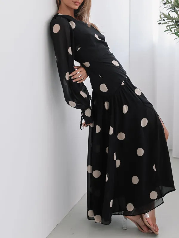 Black Spot Casual Style Dress