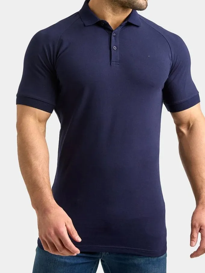 Navy Soft Simple Athletic Polo Shirt
