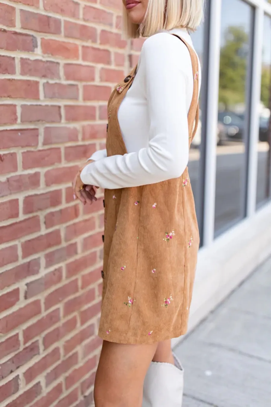 Corded Floral Jumper