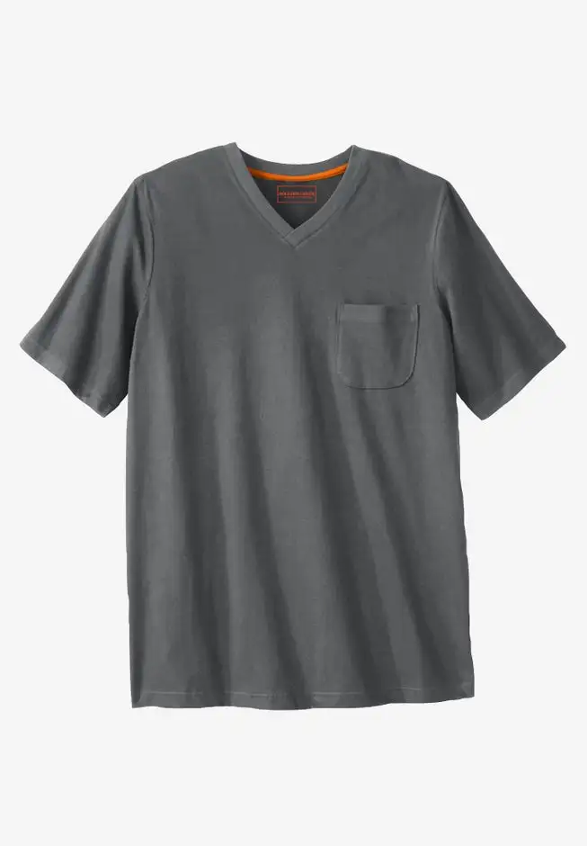 Heavyweight Pocket V-Neck Tee