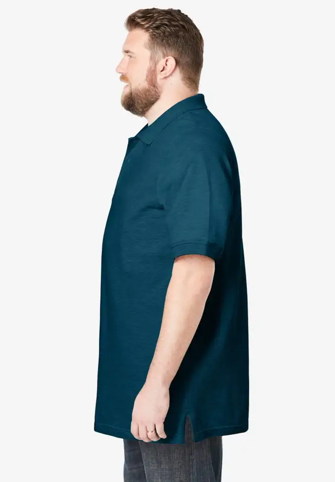 Longer-Length Shrink-Less™ Cotton Polo Shirt