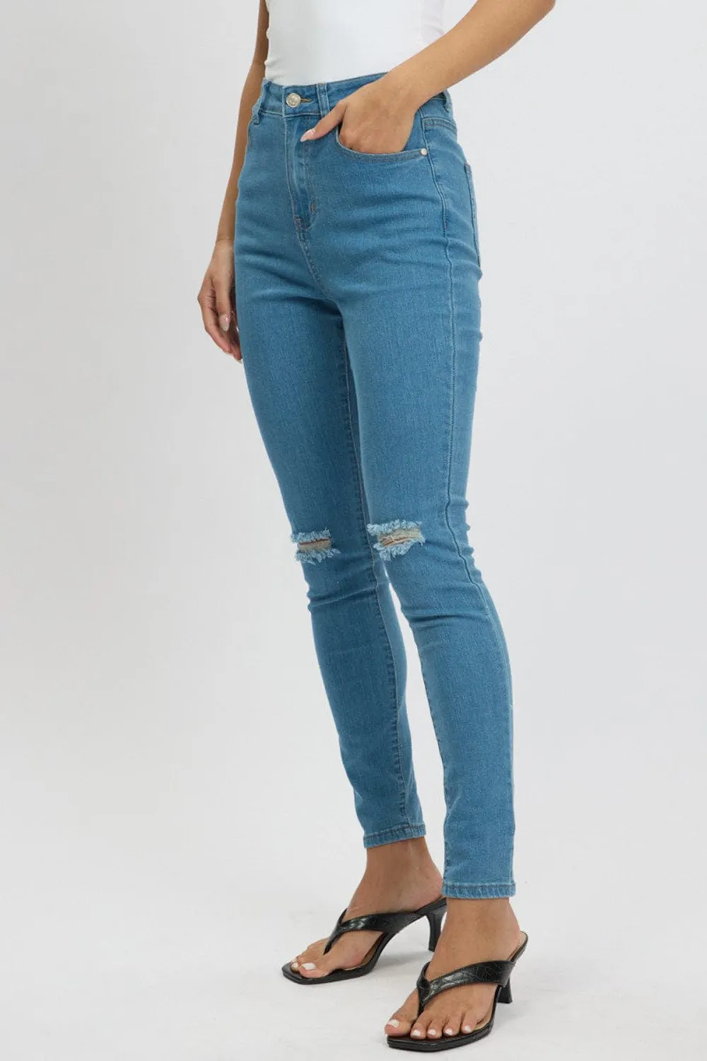 Denim Skinny Jean High Rise