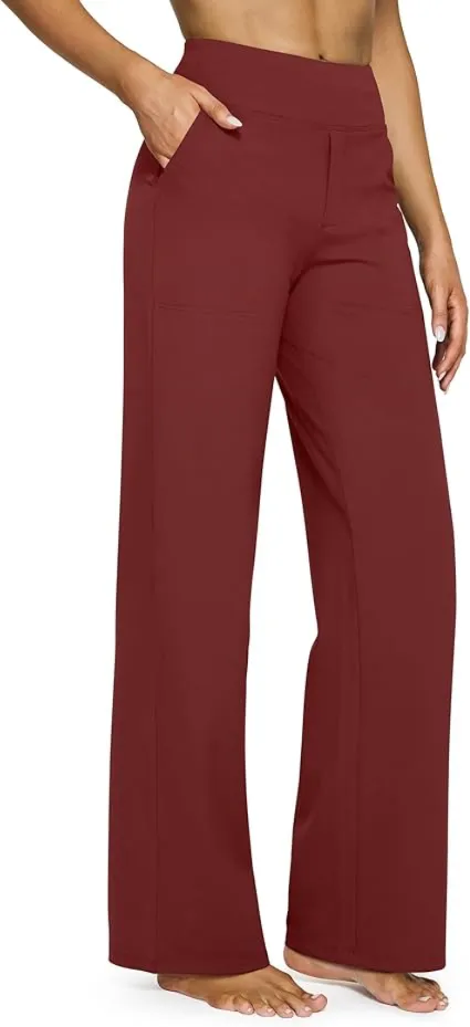 🔥Factory Sale🔥 Women's High Waisted Wide Leg Yoga Pants - Stretch with Pockets