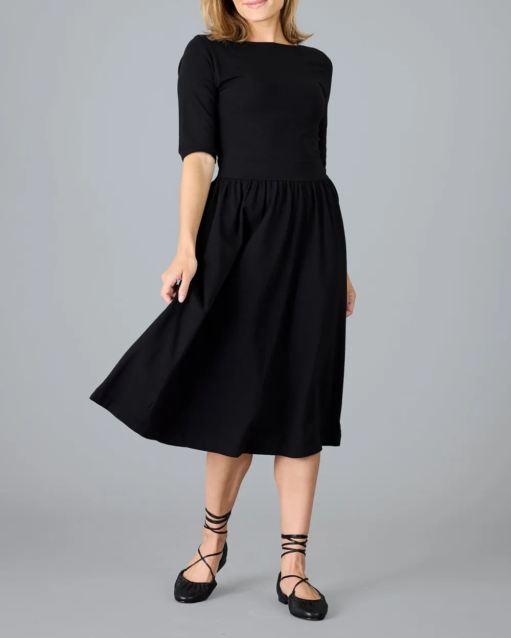 Mid Length Black Dress