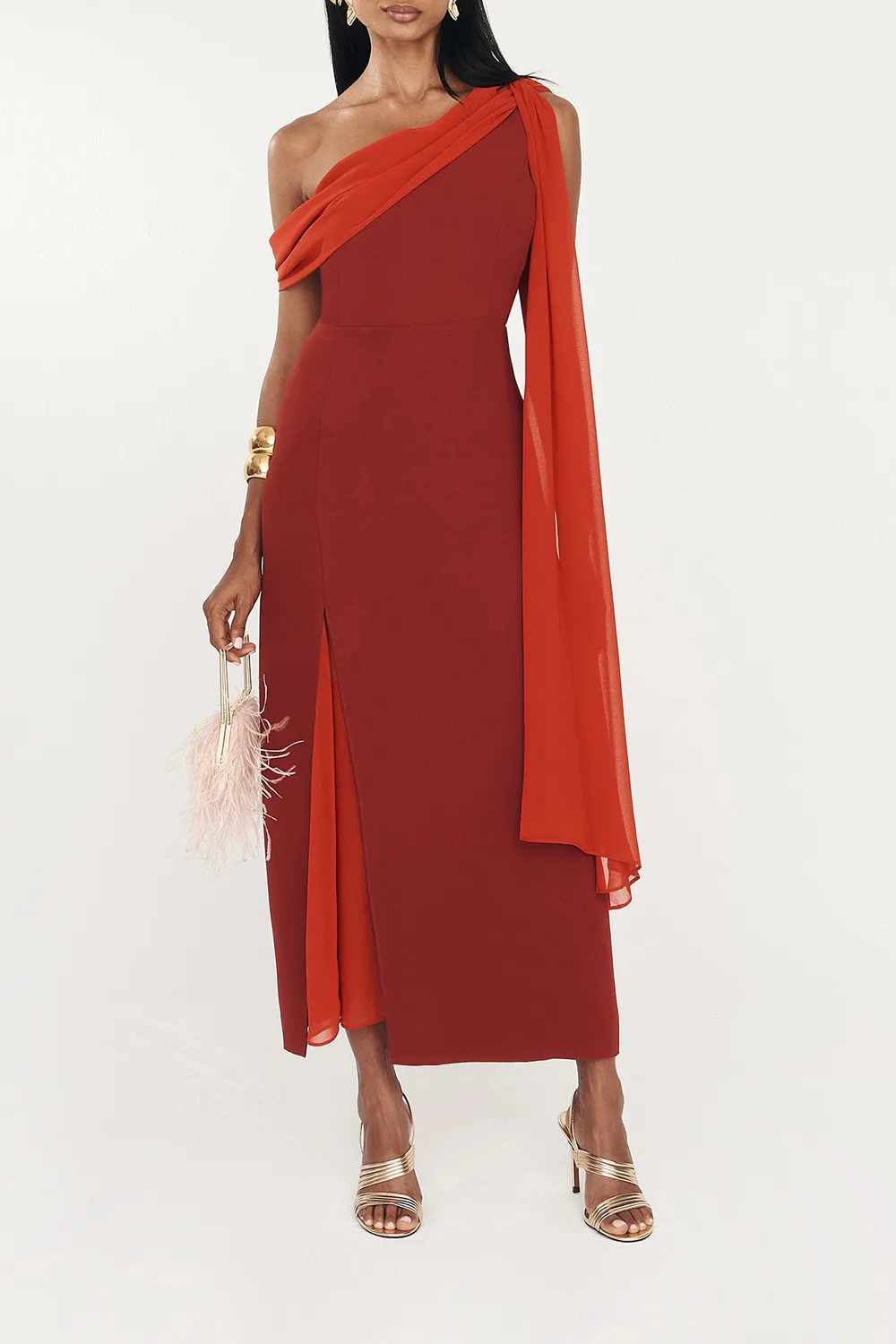 Women's Same Color Shoulder Straps Dress