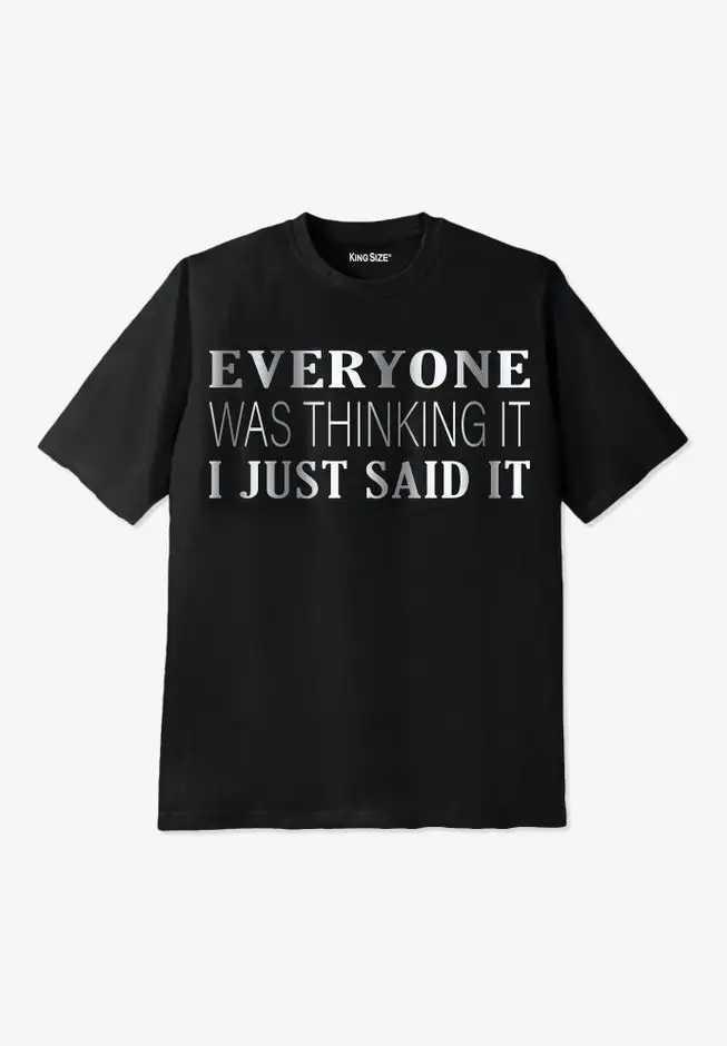 KingSize Slogan Graphic T-Shirt