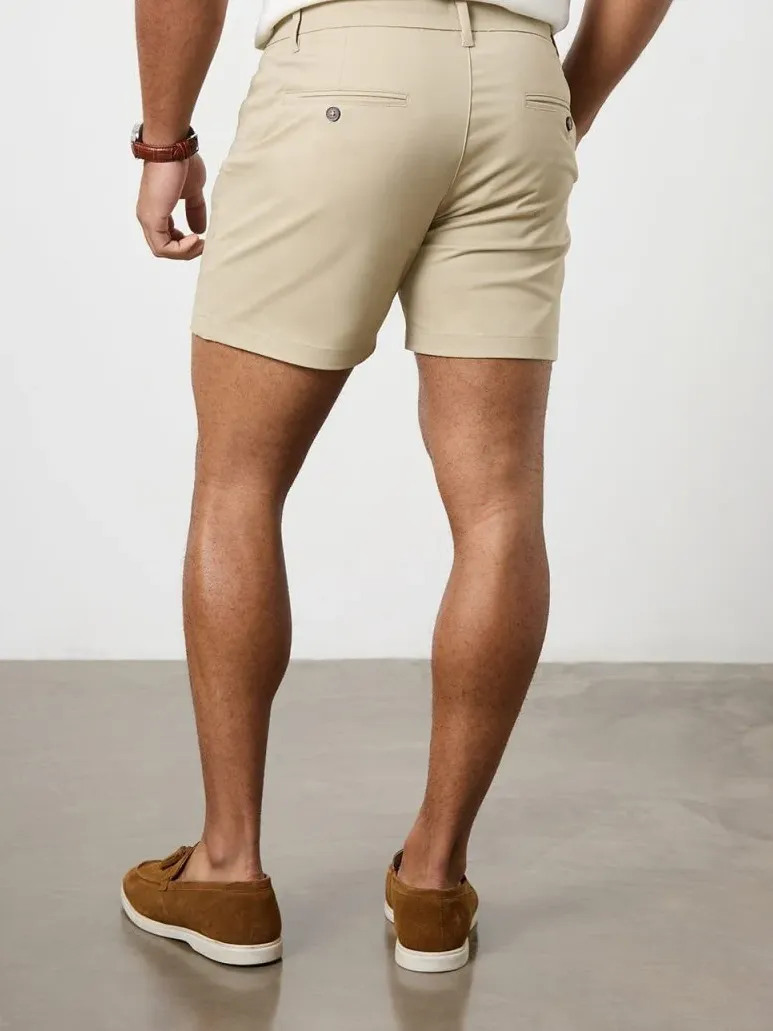 Stone Soft And Comfortable Chino Shorts