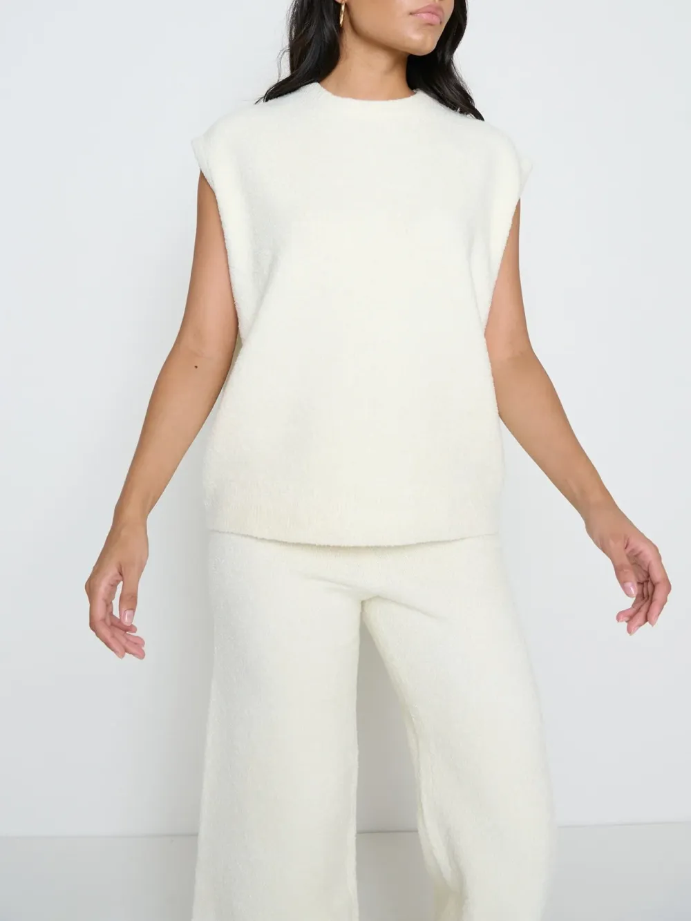 Knit Wide-Leg Trousers
