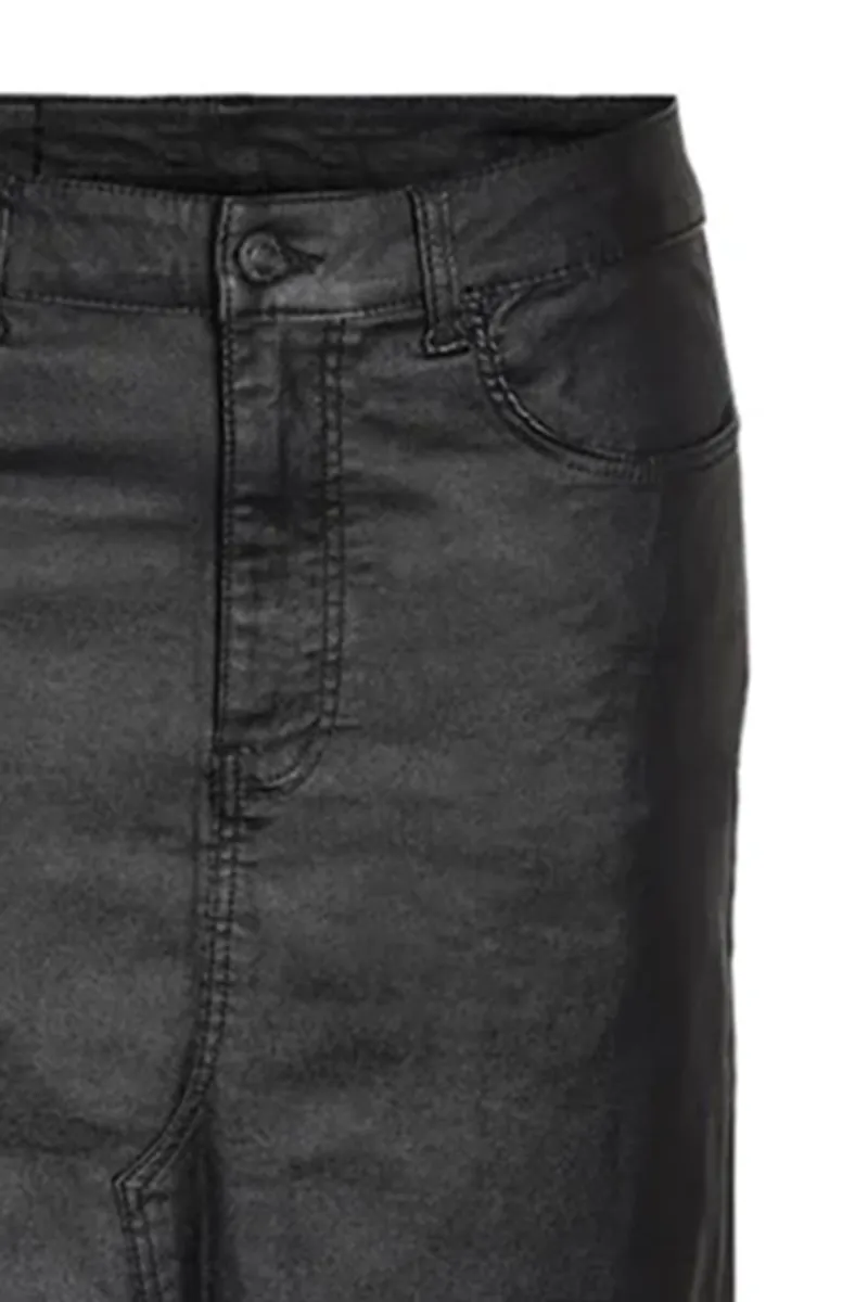 Slit Featured Coated Long Skirts
