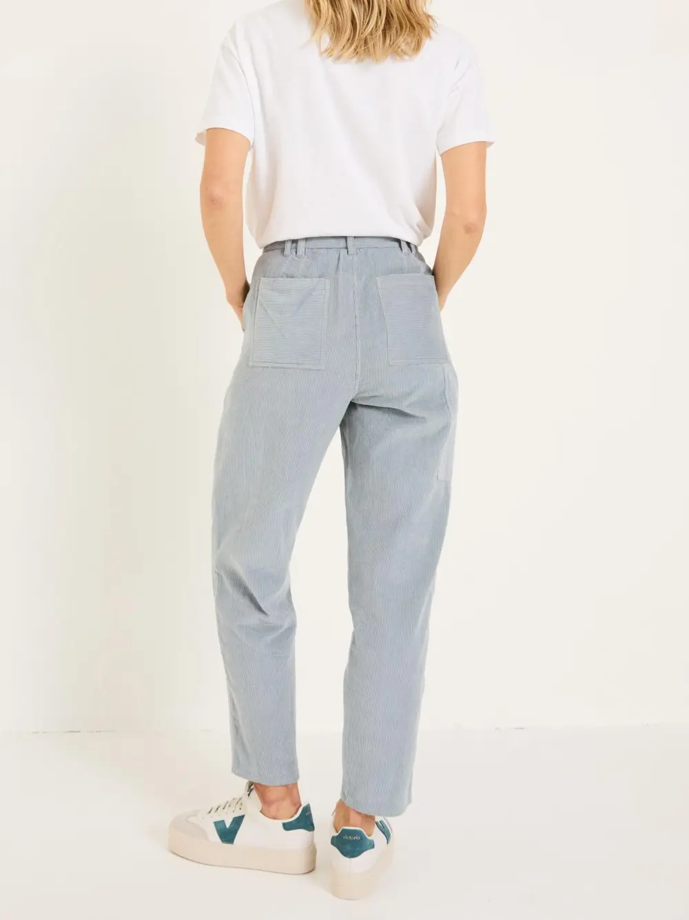 Pale Blue Cord Trousers