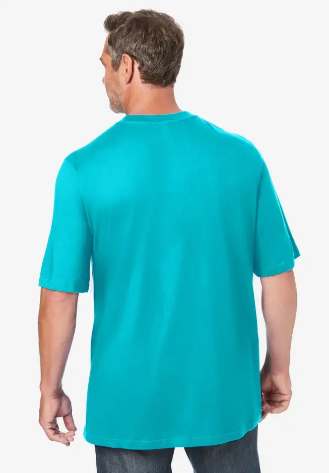Shrink-Less Lightweight Pocket Crewneck T-Shirt