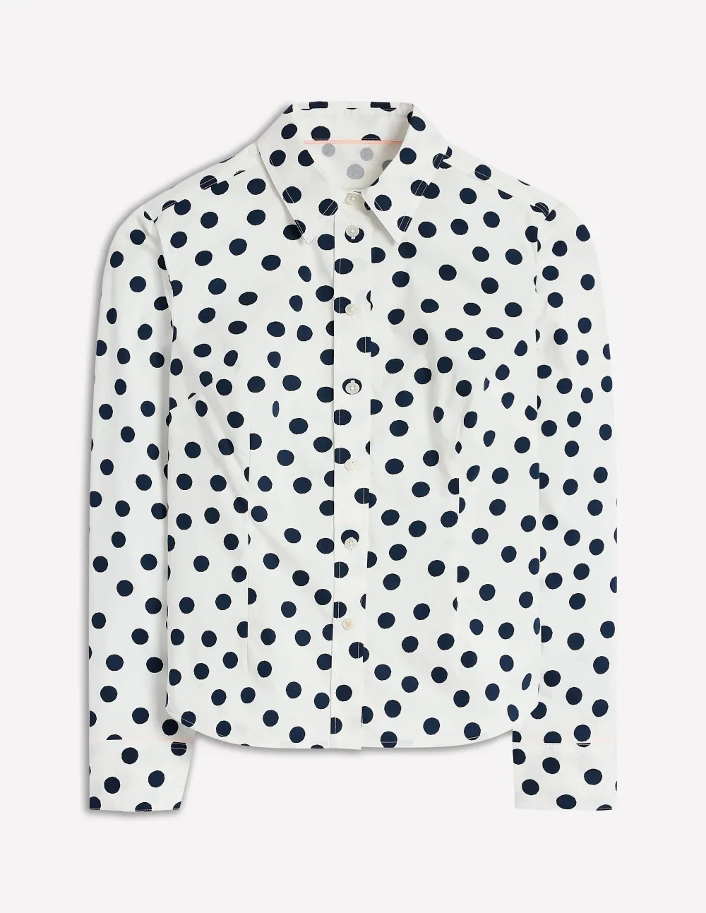 Black and White Polka - Dot Blouse