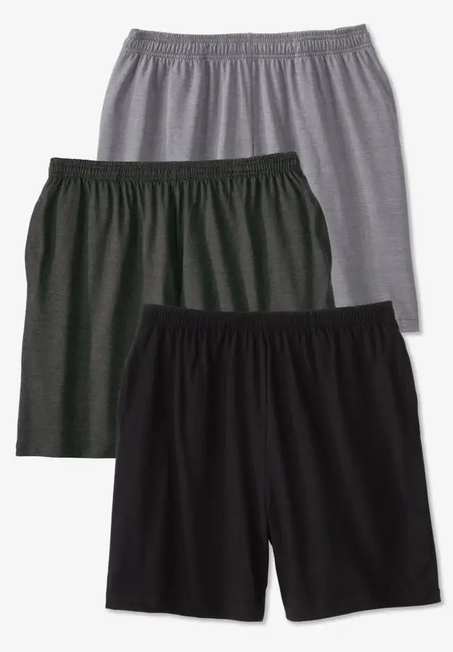 Lightweight Jersey Shorts 3-Pack
