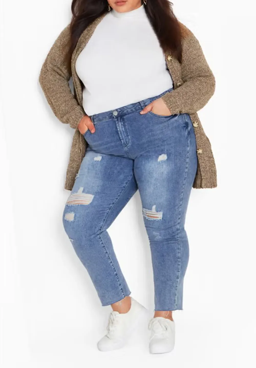Solid Color Button Up Cardigan