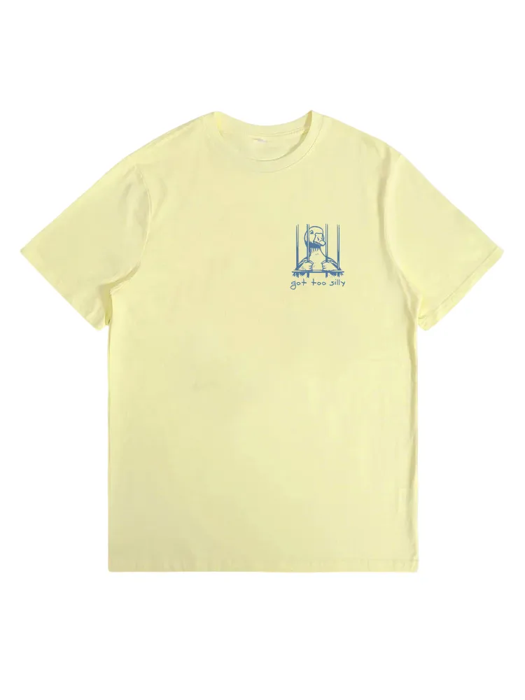 Simple Goose Print T-Shirt