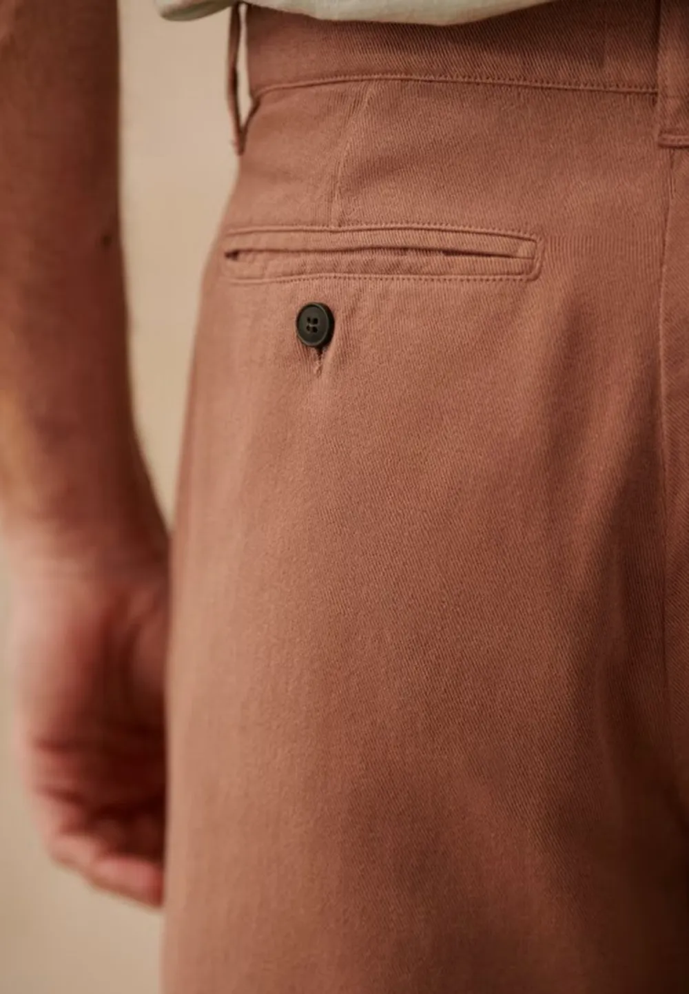 Straight Pants-Old Pink Denim