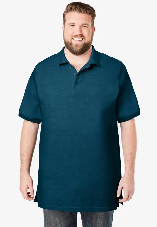Longer-Length Shrink-Less™ Cotton Polo Shirt