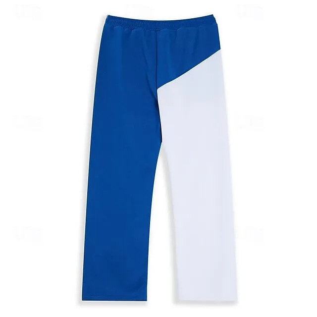 Men's Patchwork Elastic Waist Casual Joggers