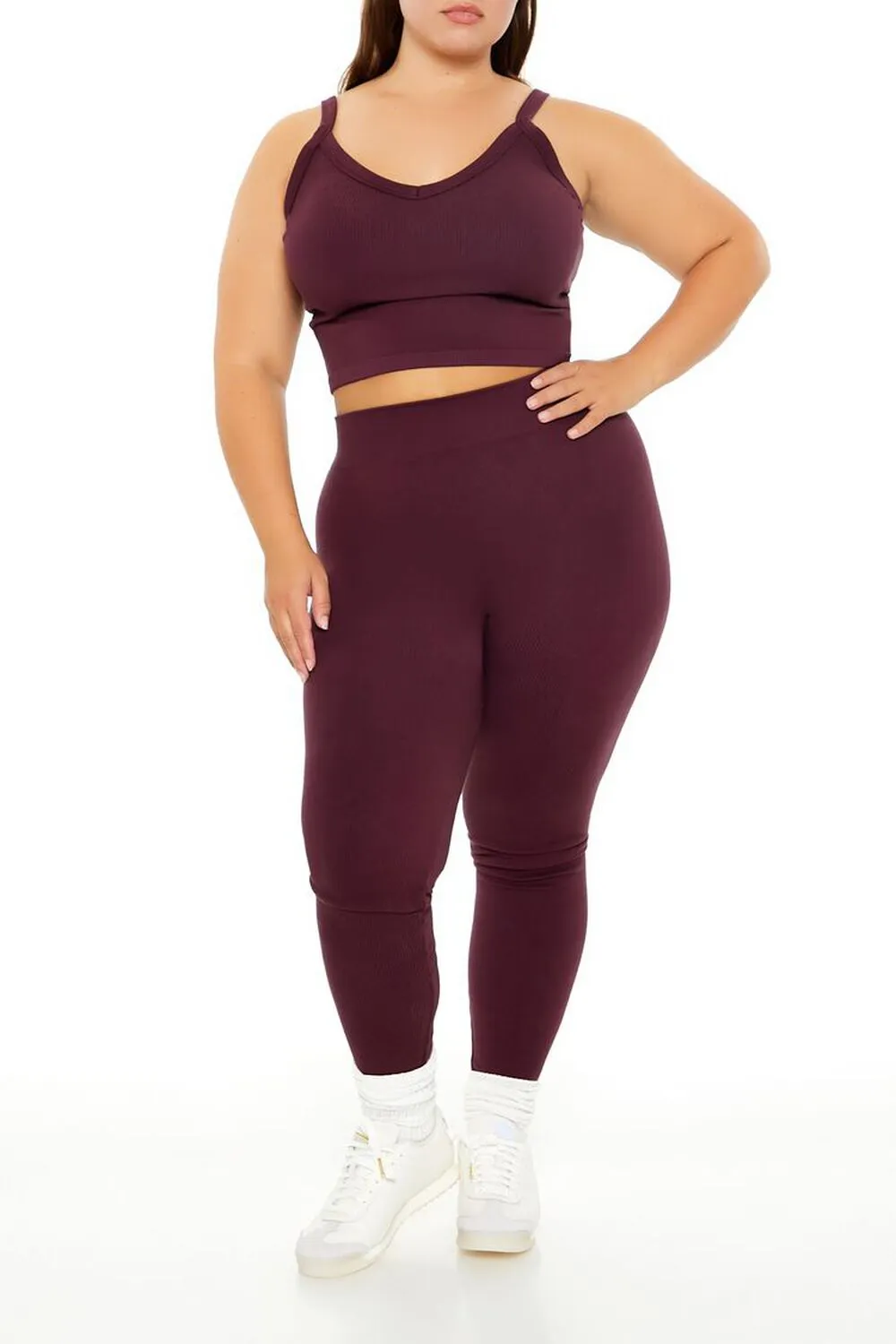 Plus Size Seamless High-Rise Leggings