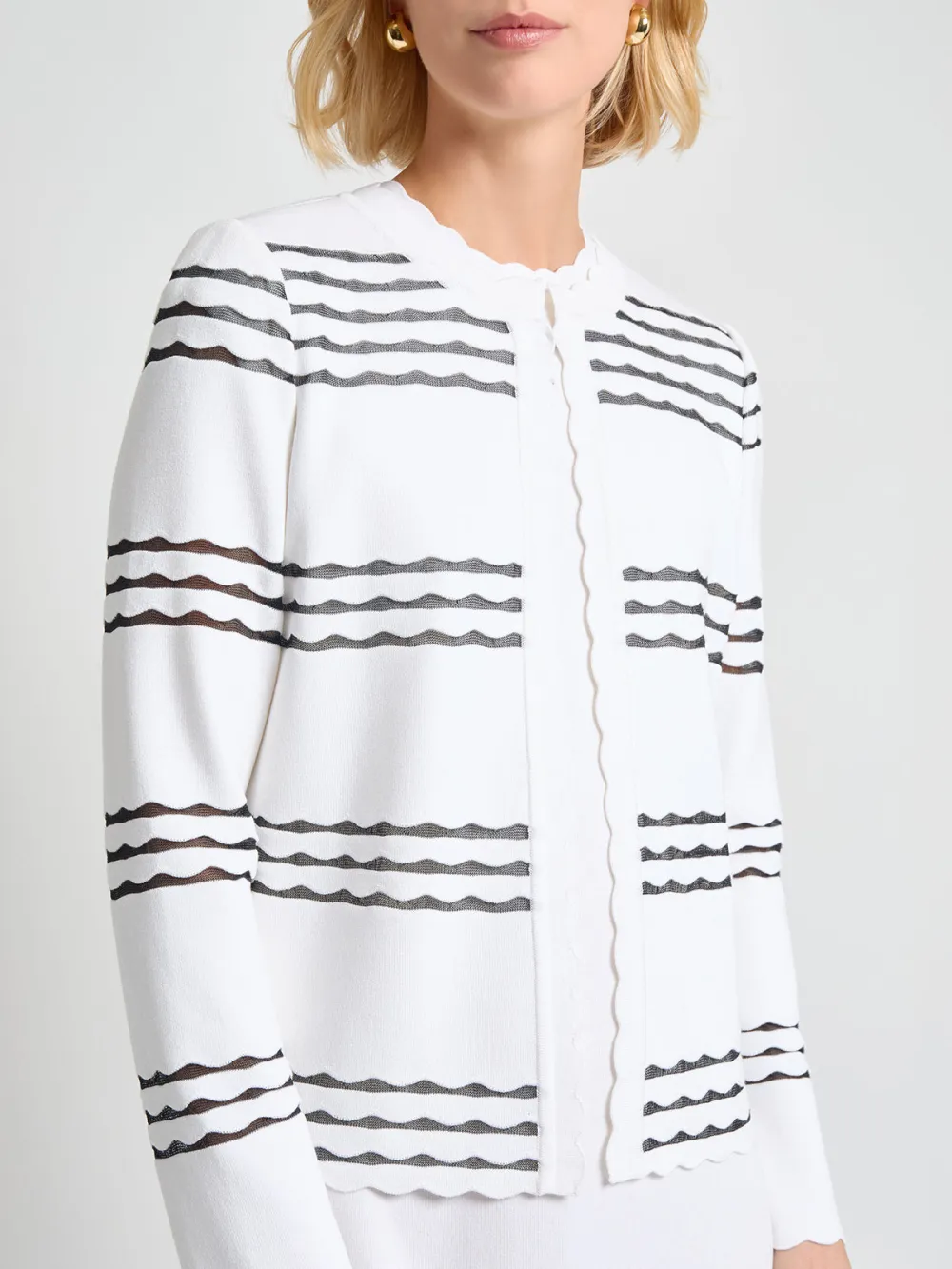 Hollow Striped Jacket