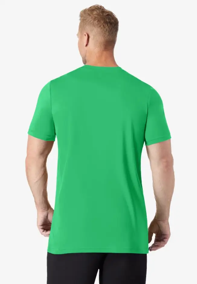 No Sweat Longer-Length Short Sleeve Crewneck Tee