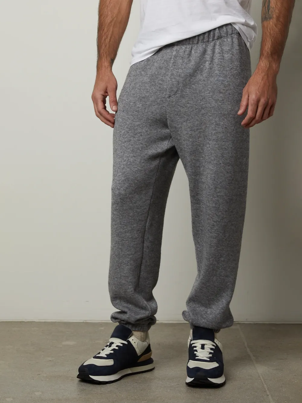 Men's Solid Casual Knit Sweatpants