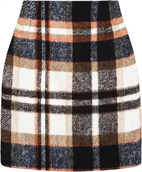 🎁Christmas Gifts🎁Women's High-Waisted Slim-Fit Plaid Mini Skirt