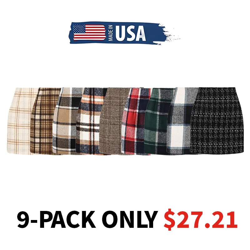 🎁Christmas Gifts🎁Women's High-Waisted Slim-Fit Plaid Mini Skirt