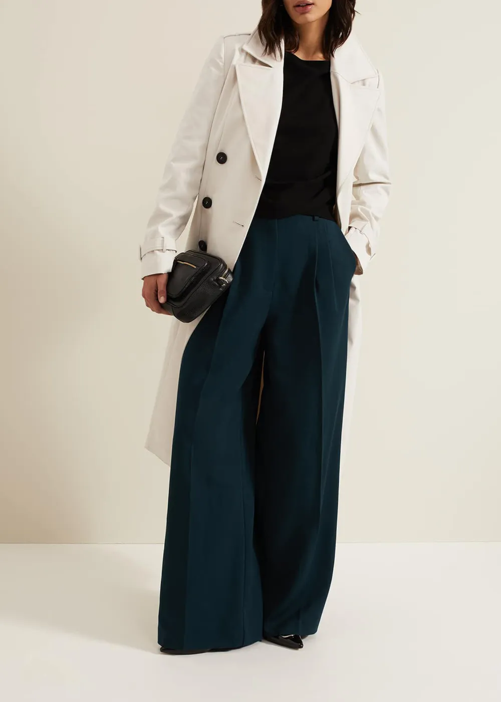 Simple Solid Color Round Neck Top