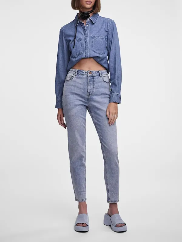 Light Blue Casual Style Jeans