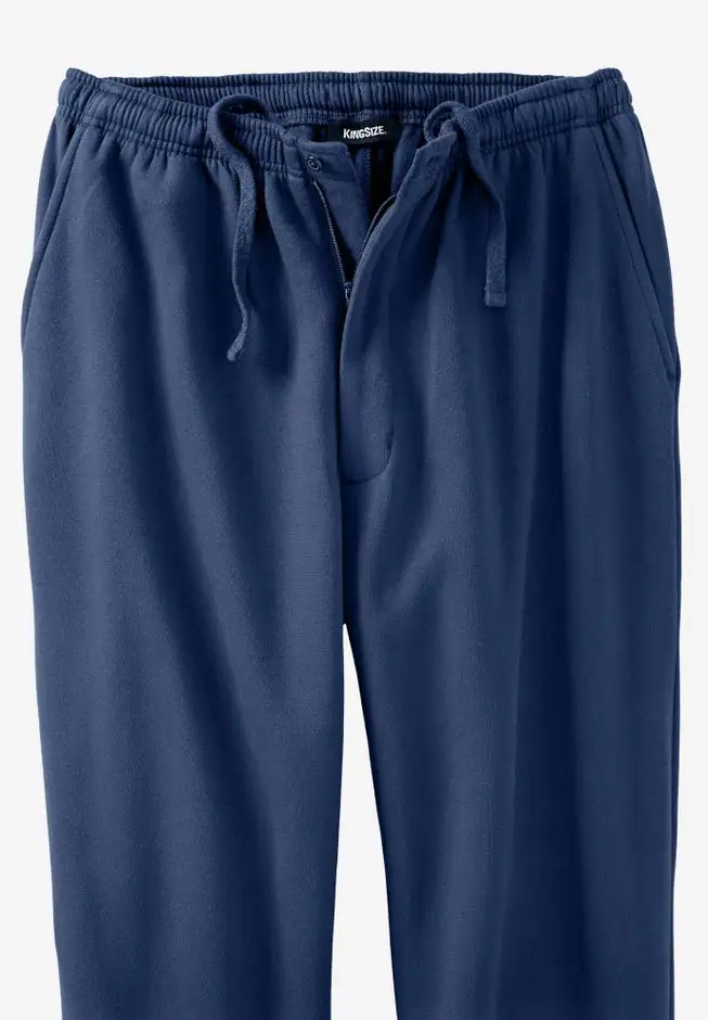 Fleece Zip Fly Sweatpants