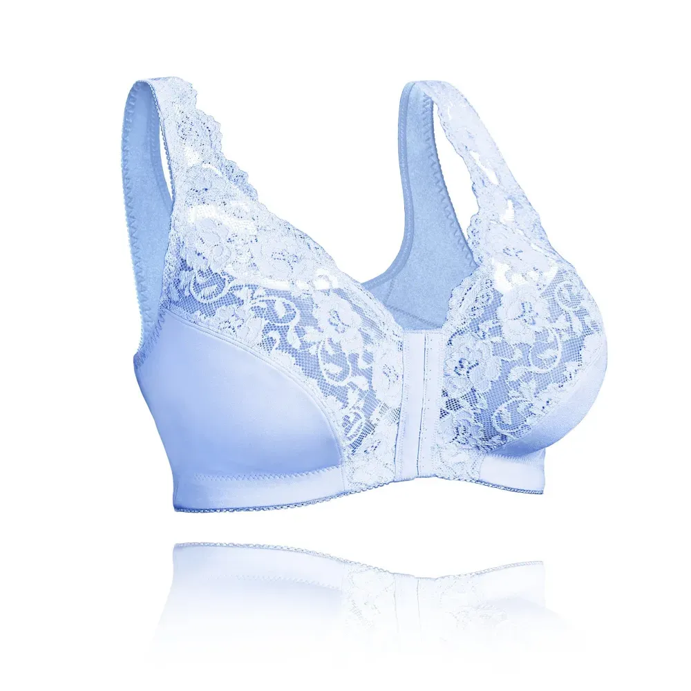Front hooks, stretch-lace, super-lift, and posture correction