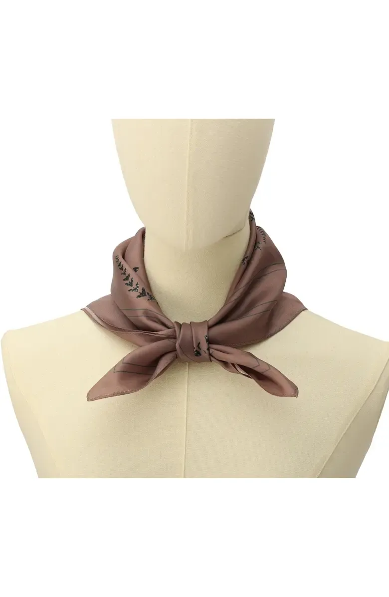 Rose Hand Painted Silk Scarf