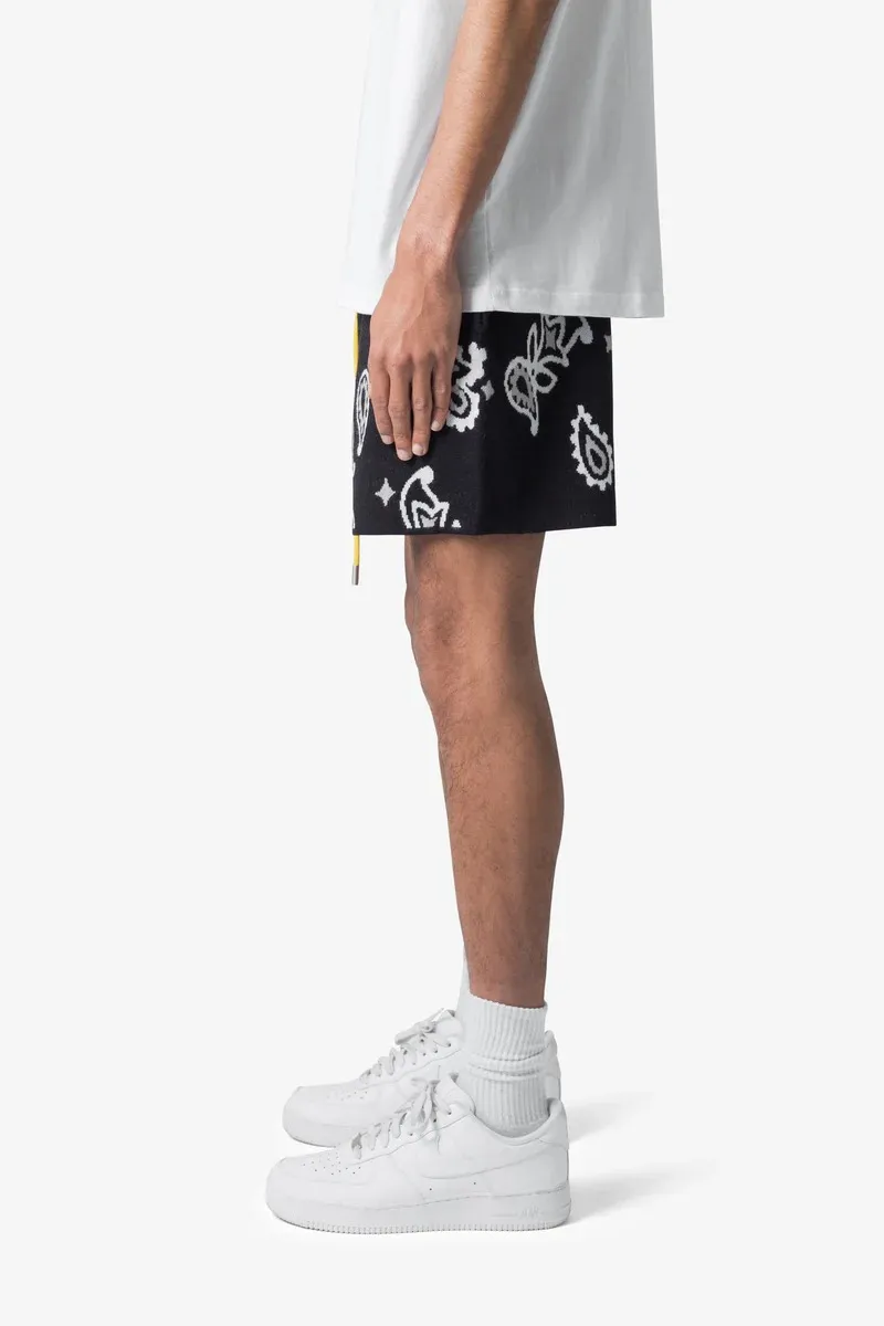 ART GRAPHIC KNIT SHORTS