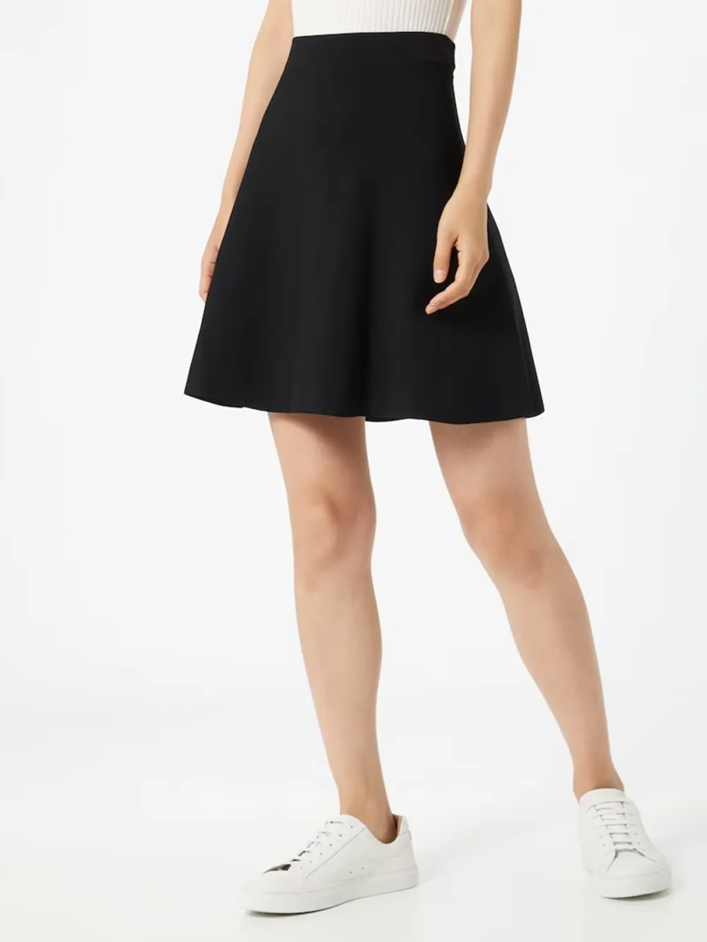 Sleek Fabric Casual Style Skirt