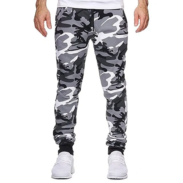 Men's Micro-Elastic Camouflage Cotton Sweatpants