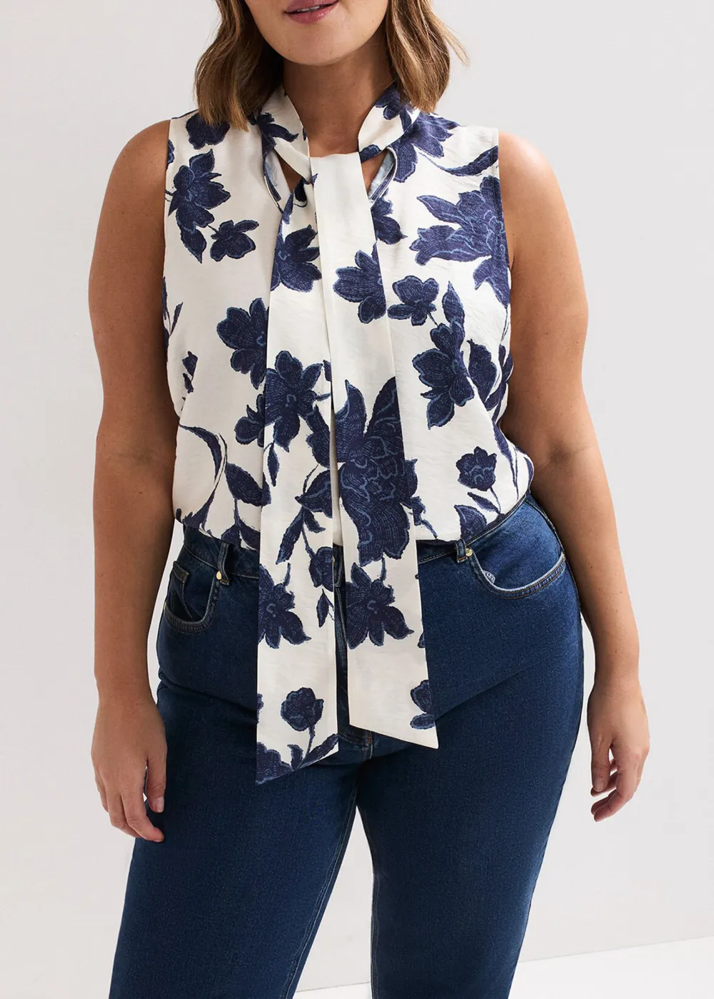 Comfortable Underwear Blue Printed Ladies Shirt