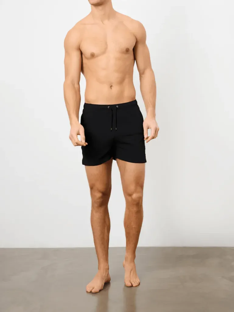 In Black  Leisure Daily Swim Short