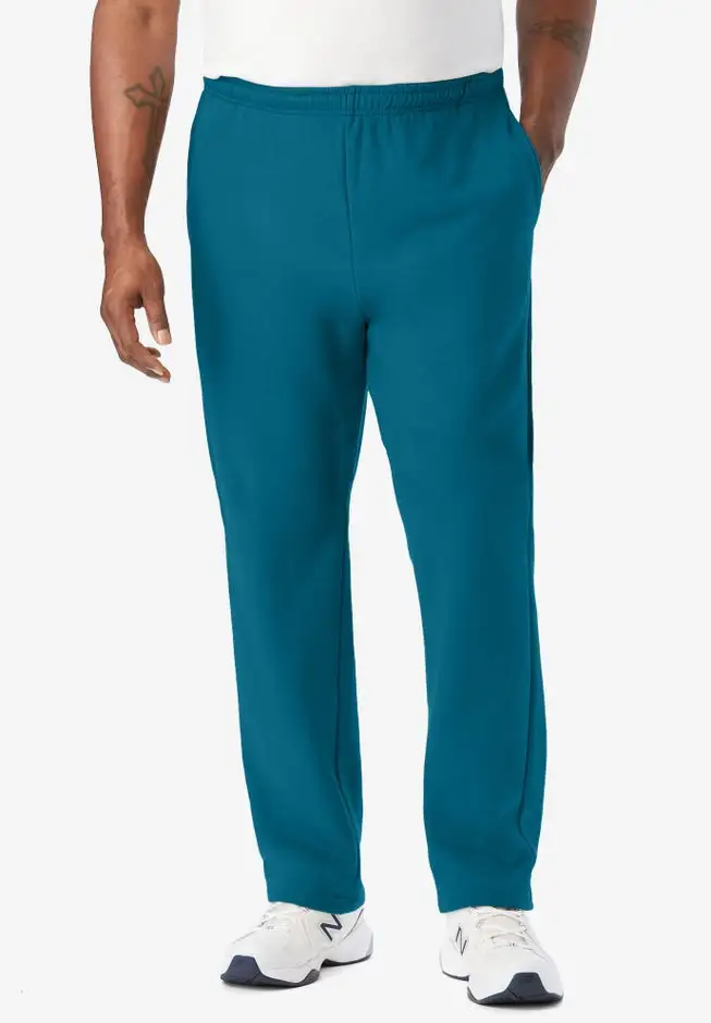 Fleece Open-Bottom Sweatpants