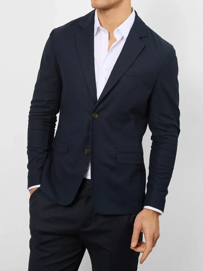 Navy Hight-End Comfortable Suit Jacket