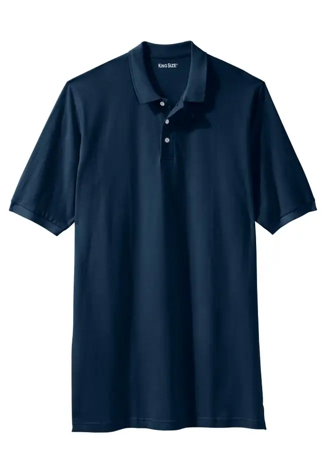Longer-Length Shrink-Less™ Cotton Polo Shirt