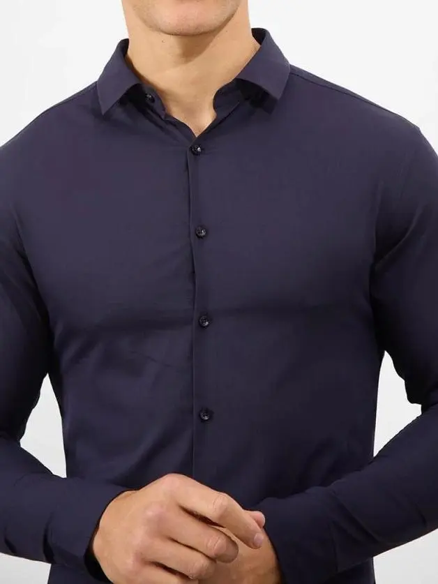 Mid Blue Soft Comfortable  Blouse